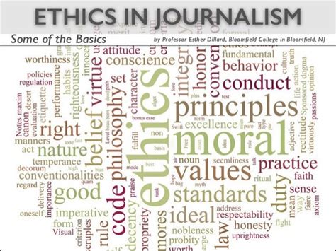 Examining The Journalistic Code of Ethics