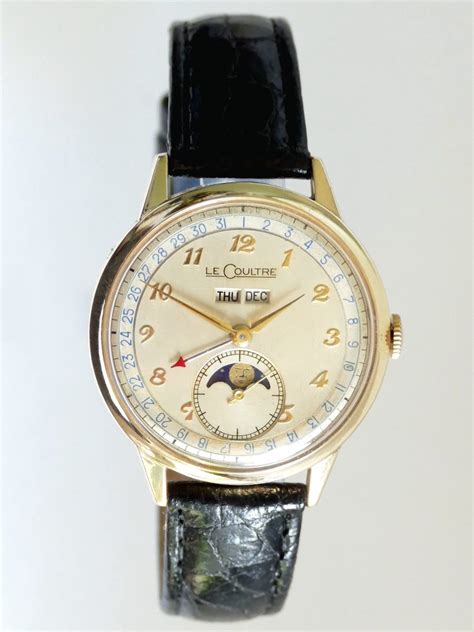 LeCoultre Triple Date Vintage Moonphase Watch - SOLD - Farfo.com