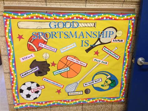 Teamwork sportsmanship physical education bulletin board. Elementary Physical Education ...