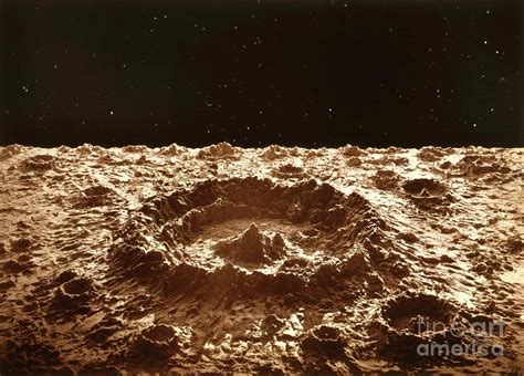 Lunar Crater Model Photograph by Library Of Congress/science Photo ...