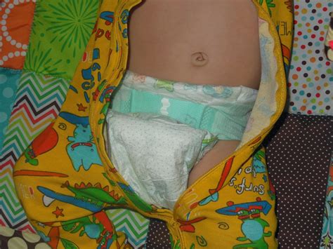 Girl Wearing Pampers Size 7