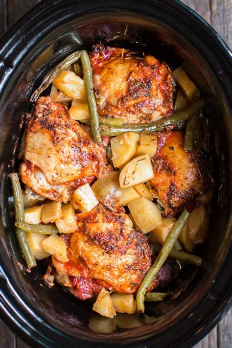 Slow Cooker Full Chicken Dinner - The Magical Slow Cooker - My Recipe Magic