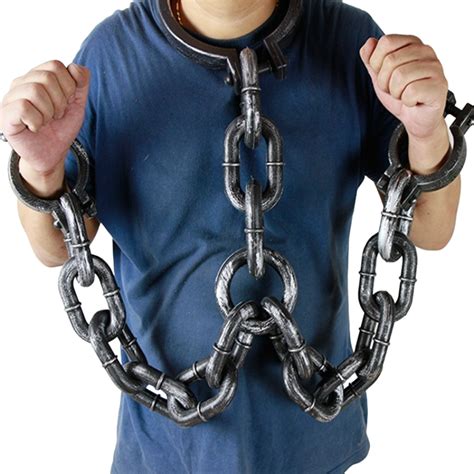 Halloween Prisoners Shackles Hand Chains Costume Cosplay Props ...