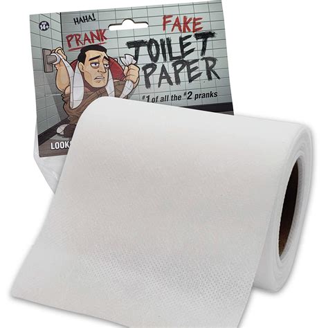 Buy No Tear' Funny Prank Toilet Paper - Impossible to Rip -Fake Novelty ...