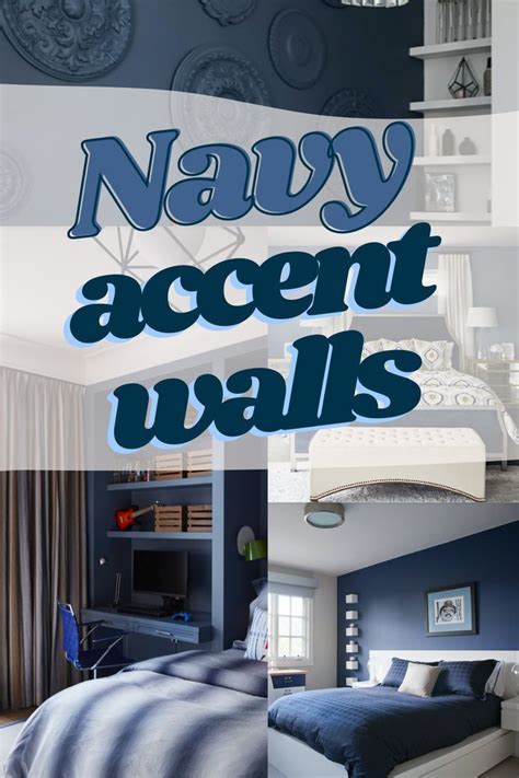 Navy Blue Accent Wall: Design Inspiration in 2023 | Blue accent wall ...