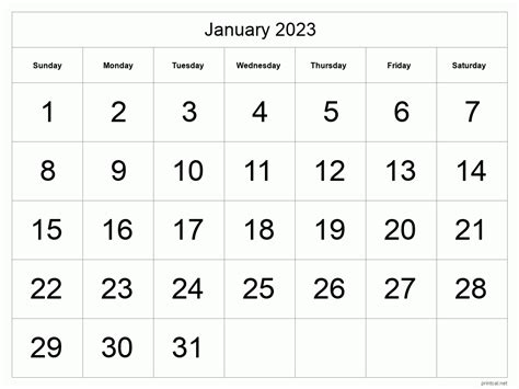 printable calendar 2023 best printable calendar - 2023 calendar pdf word excel | printable ...
