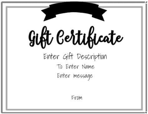 FREE Gift Certificate Template | 50+ Designs | Customize Online and Print