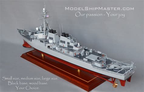 Authentic model of the USS Arleigh Burke Destroyer DDG-51