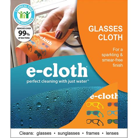 E-Cloth Glasses Cloth for Cleaning Eyeglasses & Sunglasses - Brilliant ...