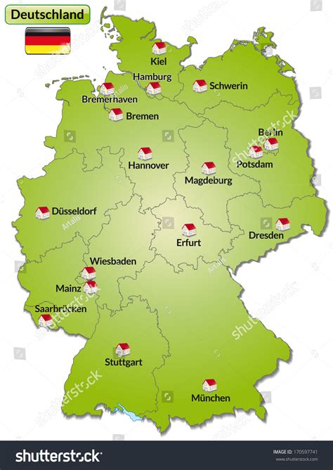 Map Of Germany Main Cities - Dionne Hephzibah