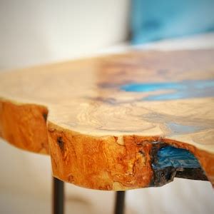 Live Edge Coffee Table Round Coffee Table Wood Slab Rustic - Etsy