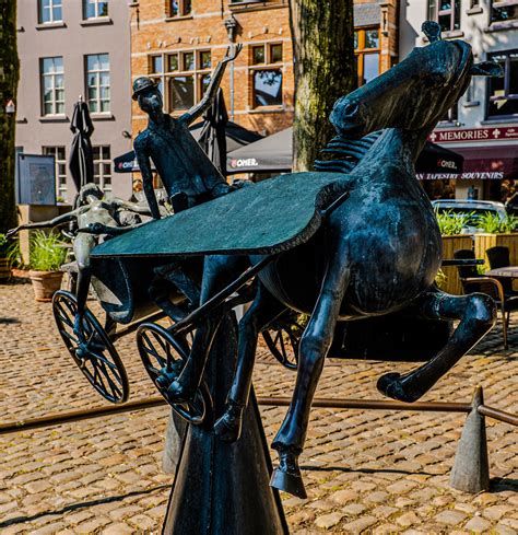 The Zeus Leda & Prometheus on Pegasus Sculpture - Bruges (… | Flickr