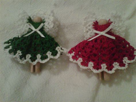 Crochet clothespin angels | Crafts, Christmas crochet, Clothes pins