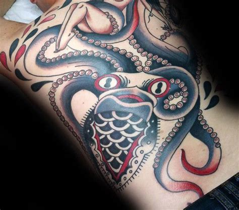 100 Kraken Tattoo Designs For Men - Sea Monster Ink Ideas | Kraken ...