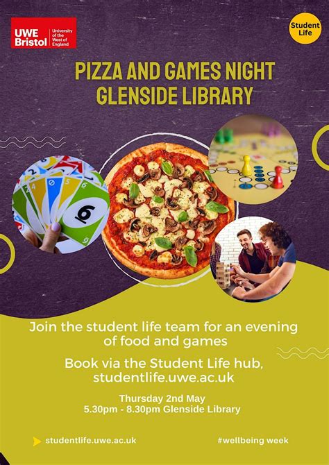 Pizza & Games Night - Glenside Library, Glenside Campus - UWE Bristol, Stapleton, 2 May 2024 ...