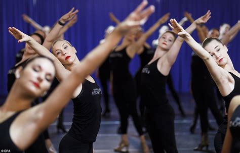 Radio City Rockettes offer a sneak preview of their routine for New York's Christmas Spectacular ...