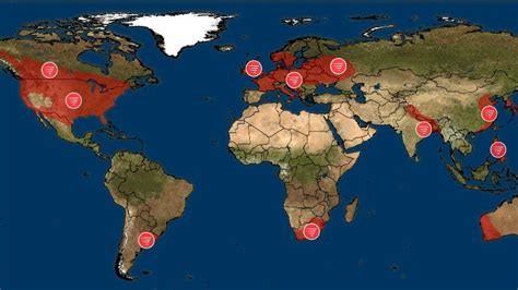 Tornadoes Around The World Map