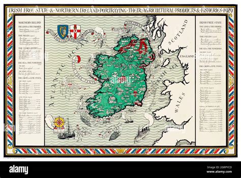 Irish free state map Cut Out Stock Images & Pictures - Alamy