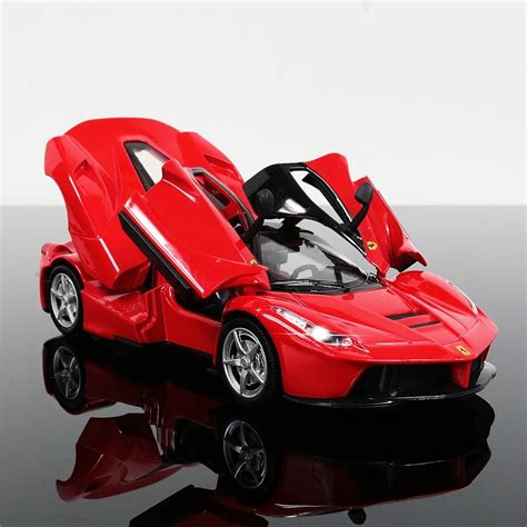 Diecast Toys 1:32 Ferrari LaFerrari Model Car Diecast Gift Toy Vehicle Red Kids Pull Back ...