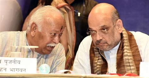 BJP-RSS summit: Amit Shah, Union ministers attend meetings chaired by ...