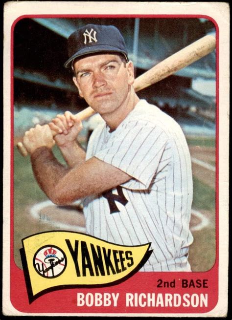 Amazon.com: 1965 Topps # 115 Bobby Richardson New York Yankees ...