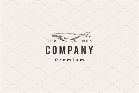 humpback whale hipster vintage logo | Branding & Logo Templates ...