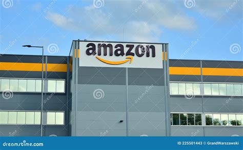 Amazon Logo on the Logistics Centre. Company Signboard Amazon Editorial ...