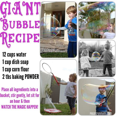 GIANT Bubble Recipe