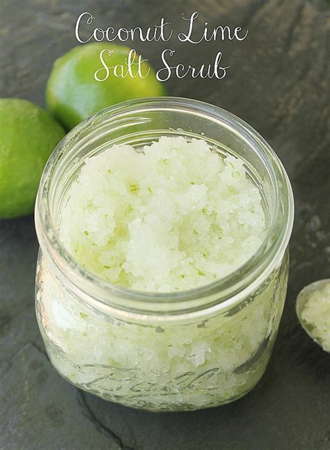 DIY Coconut Lime Salt Scrub