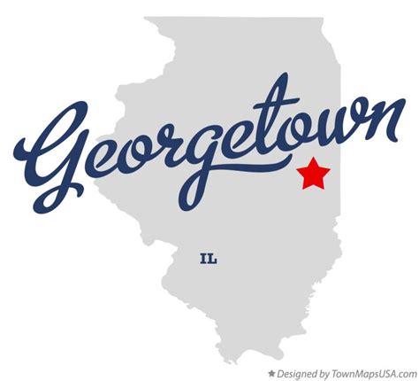 Map of Georgetown, Vermilion County, IL, Illinois