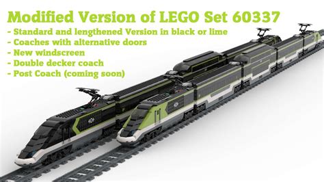 LEGO MOC 60337 MOD - Express Passenger Train by Kexy1984 | Rebrickable - Build with LEGO