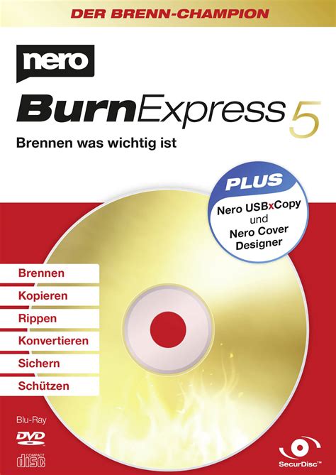 Nero Burn Express 5 Full version, 1 licence Windows CD/DVD creator | Conrad.com