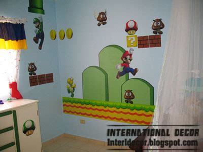 Super Mario wall stickers, Mario kids room designs