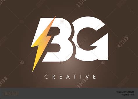 Bg Letter Logo Design Vector & Photo (Free Trial) | Bigstock