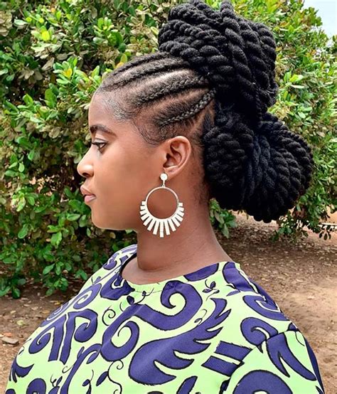 21 Trendy Ways to Rock a Cornrow Updo – StayGlam