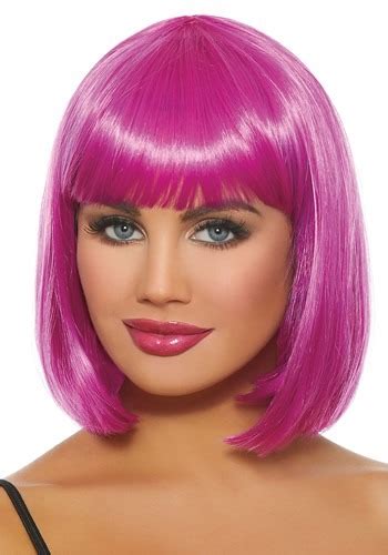 Magenta Bob Wig for Women