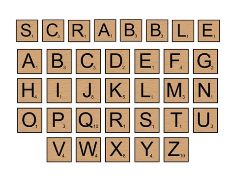 SCRABBLE TILES SVG Files Scrabble Tiles Clipart Scrabble - Etsy