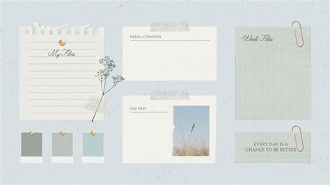 Green and Light Blue Paper Realistic Professional Desktop Wallpaper - Templates by Canva ...