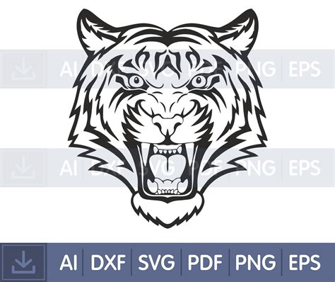 Digital File Instant Download Tiger Files Tiger Logo Svg Tiger Body ...