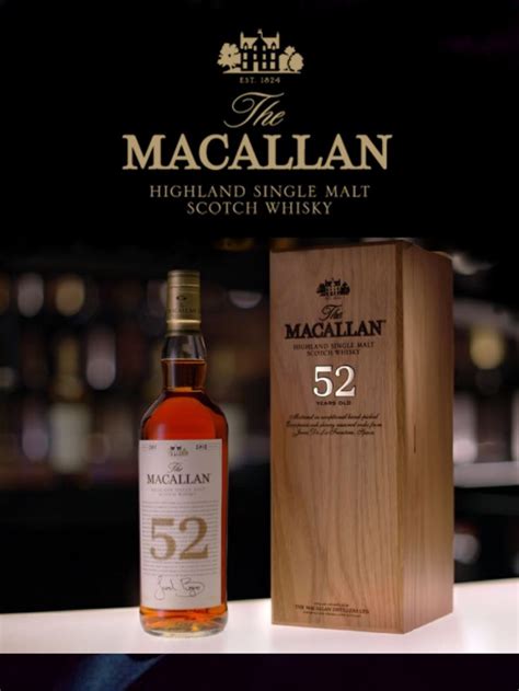 Macallan 52 year old. | Scotch whiskey, Scotch whisky, Malt whisky