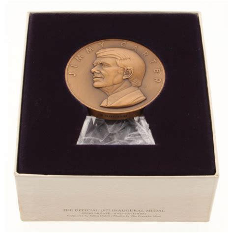 1977 Jimmy Carter Official Presidential Inaugural Solid Bronze Medal ...