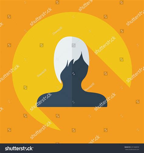 Flat Modern Design Shadow Man Silhouette Stock Vector (Royalty Free ...