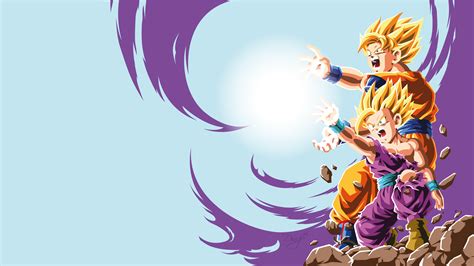 Download Kamehameha Gohan (Dragon Ball) Goku Anime Dragon Ball Z 4k Ultra HD Wallpaper by Linnea ...