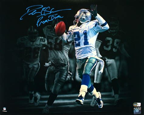 Deion Sanders Signed Cowboys 16x20 Photo Inscribed "Prime Time ...