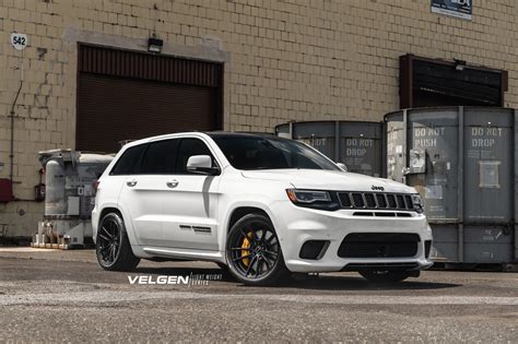 Jeep Grand Cherokee Trackhawk White with Velgen VF5 Aftermarket Wheels Wheel | Wheel Front