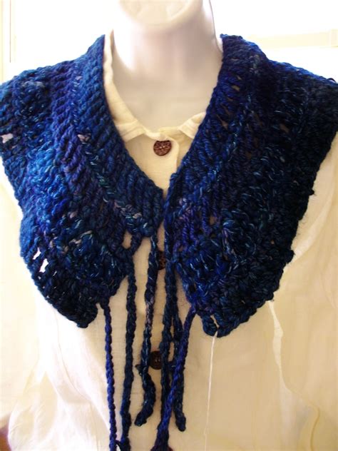 Crochet Wool Angora Alpaca Scarf Collar in dark brown