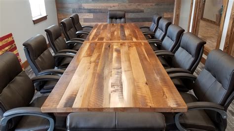 Barnwood Conference Table — EZ Mountain Rustic Furniture