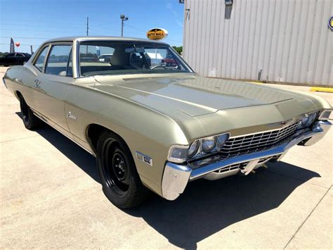 1968 Chevrolet Biscayne 2 door post 37,248 Miles Gold American Muscle ...