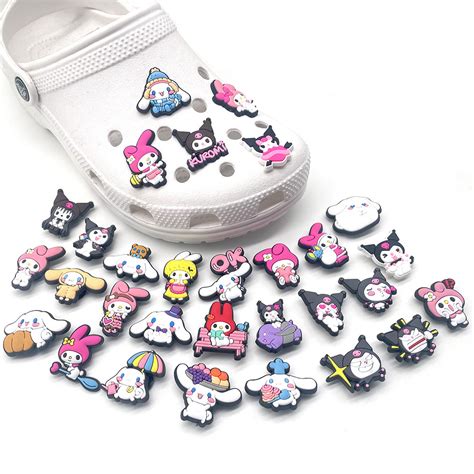 Kuromi Jibbitz Charms Sanrio Shoe Design Buckle Shoe Decor Clog Pin ...