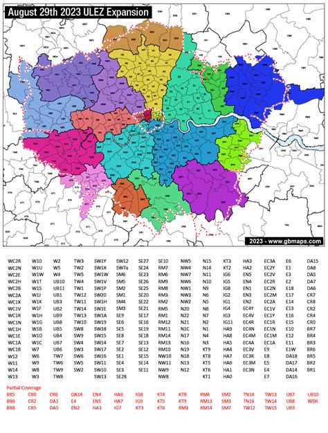 ULEZ Zone Maps | Is my Postcode Inside a Clean Air Zone? - GB Maps